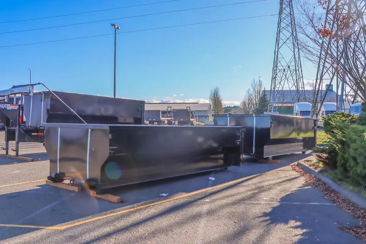 Roll-off dumpster ready for waste disposal at job site for Construction Dumpster Rental in Ponchatoula
